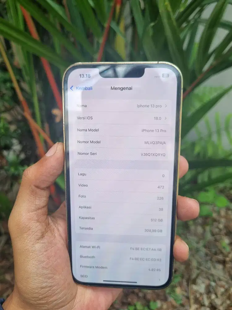iphone 13 pro 128gb ibox lengkap ori mulus