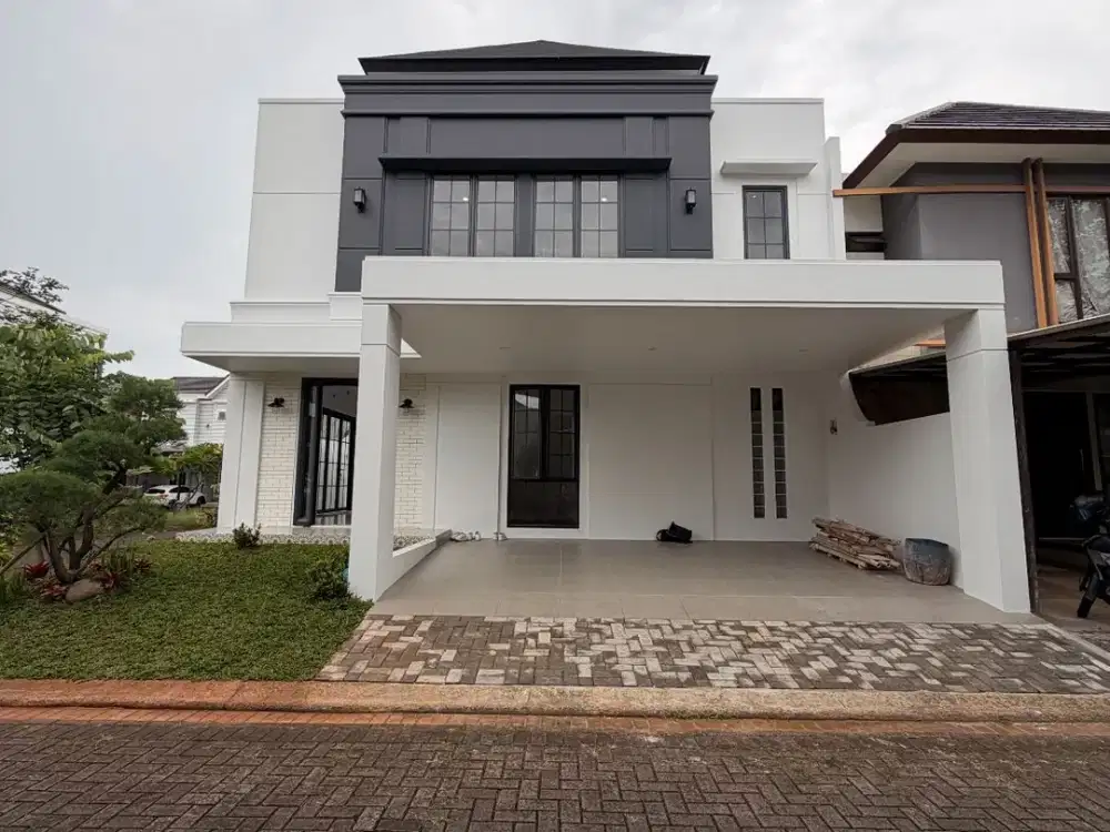 DIJUAL KIREINA PARK NUSA LOKA BSD CITY RUMAH HOEK BARU KONSEP KLASIK - MODERN