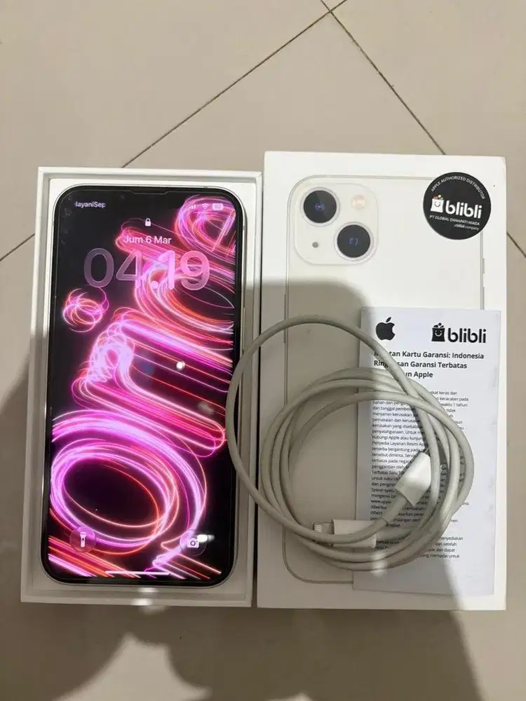 Iphone 13 128 white blibli