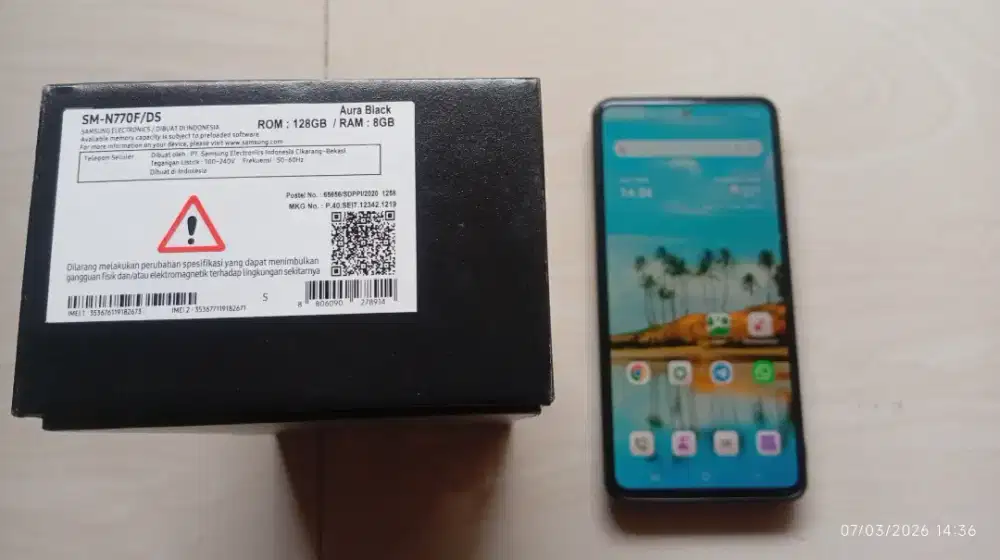 JUAL Samsung Galaxy note 10 Lite , kondisi Fullset