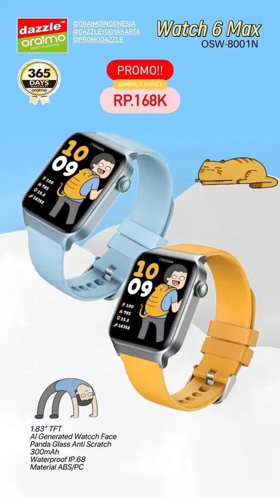 Smartwatch Oraimo x Tahilalats OSW-8001N