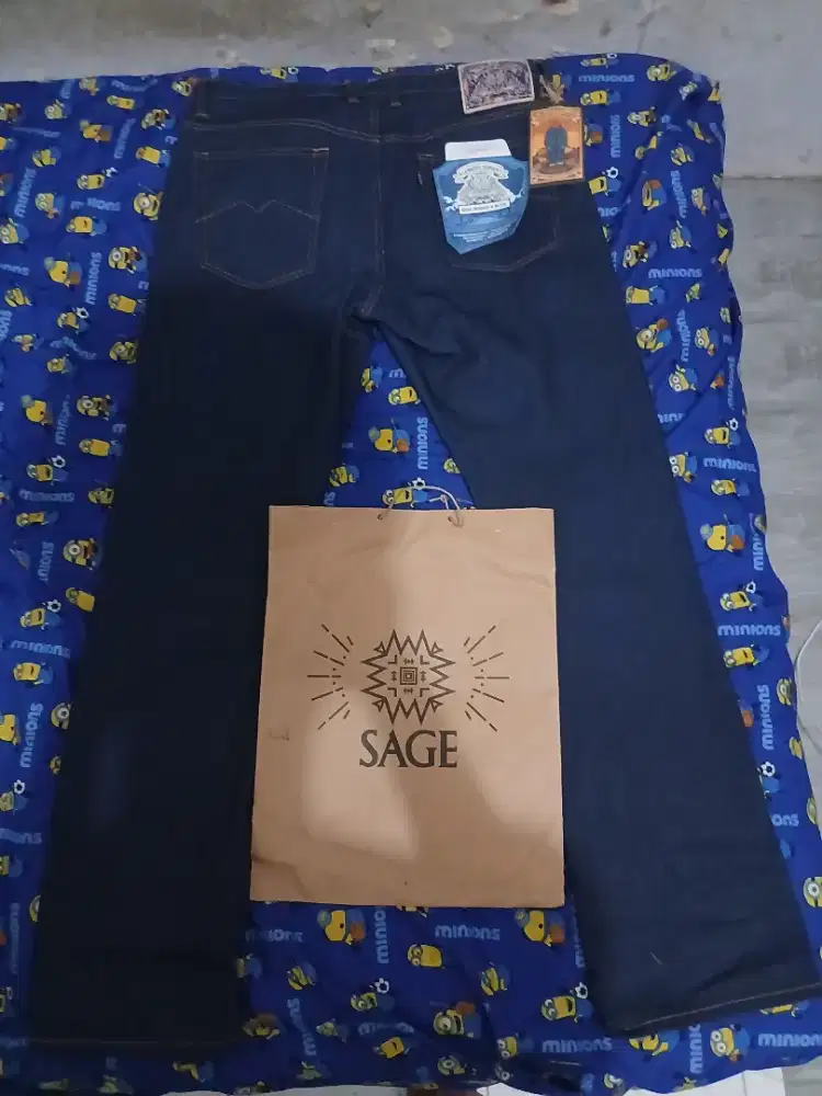 Denim Sage 15 Oz Slimstraight Indigo X Blue size 35