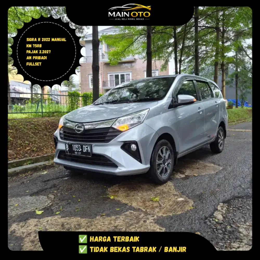 Mobil bekas Sigra R 2022 pajak panjang