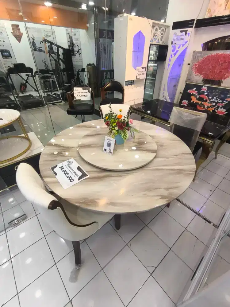 PROMO MEJA MAKAN MARMER BISA CICILAN TANPA DP PAKAI HOME CREDIT 0% FLT