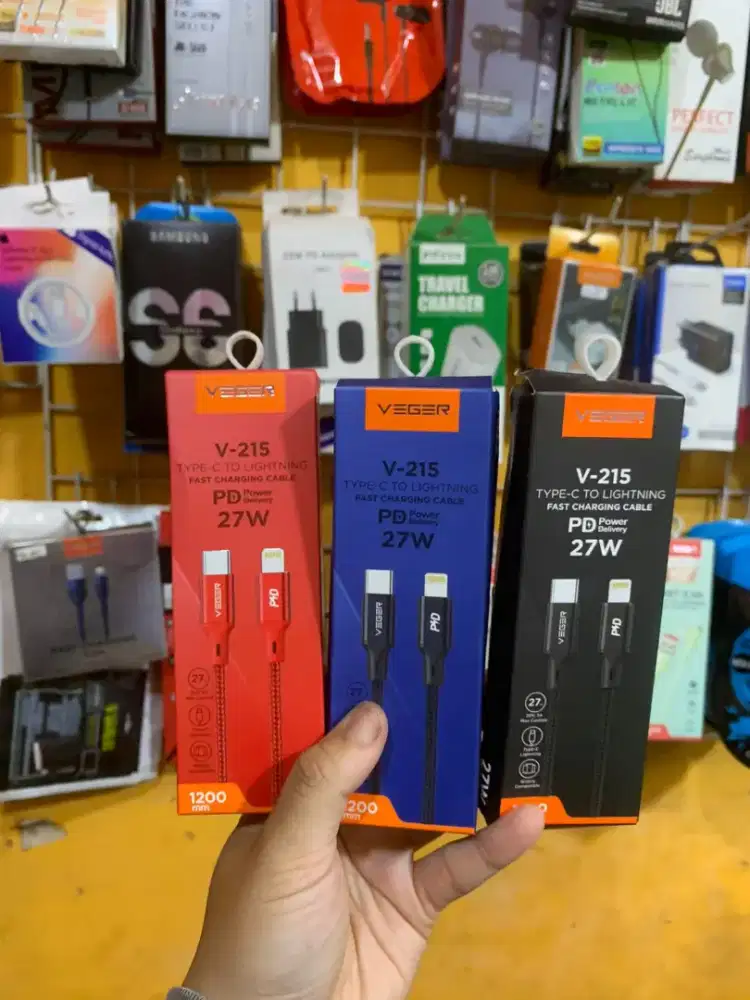 Kabel type C to lightning 27 wat original veger