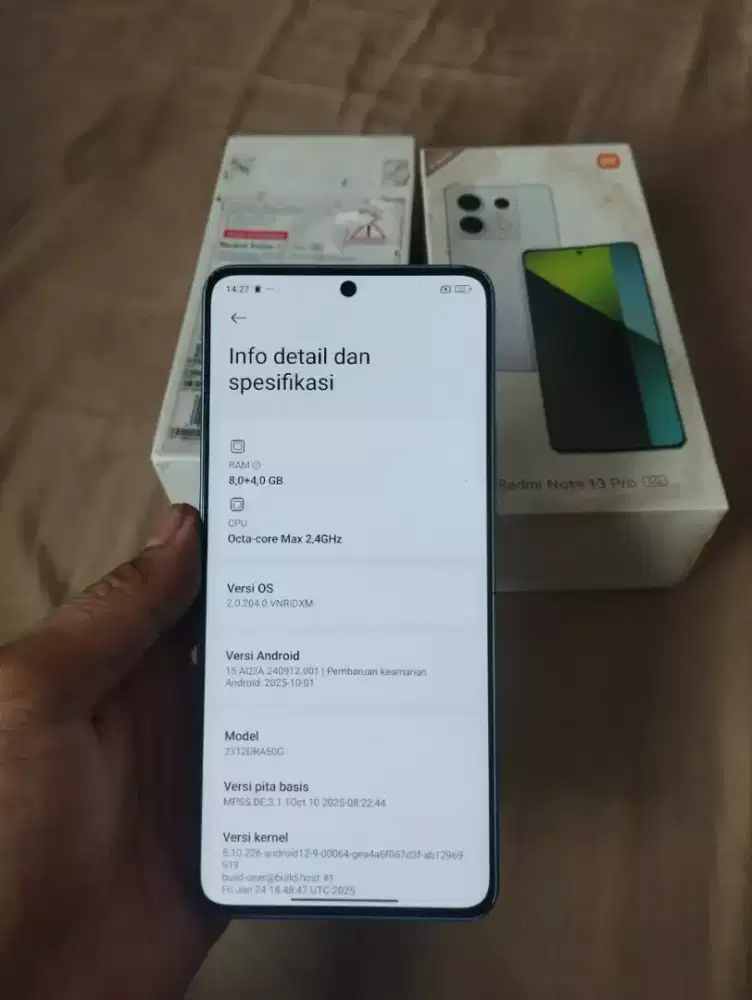 HP readmi note 13 pro 5g ram 8/256 gb