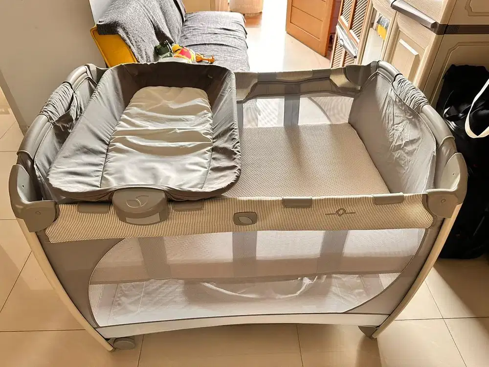 JOIE Excursion Change & Bounce Travel Cot + Kasur Lateks Doogle