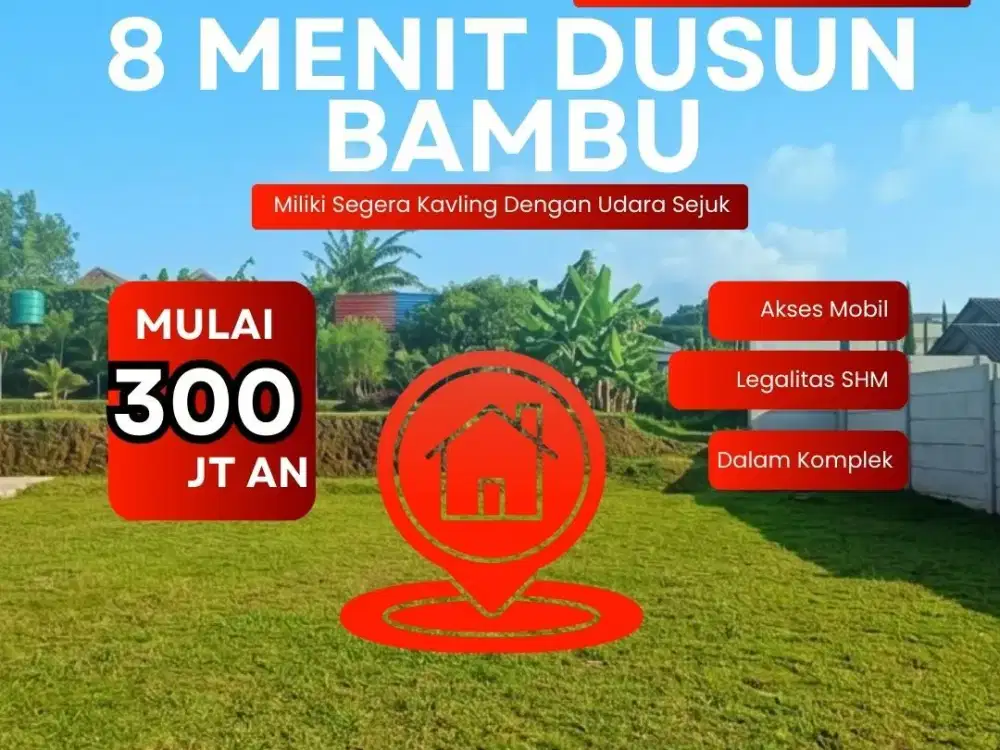 Dijual Tanah SHM di Cihanjuang Bandung Barat – 8 Menit ke Wisata Dusun Bambu