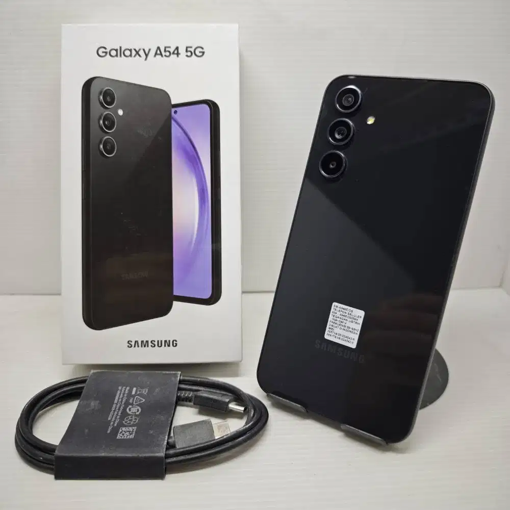 SAMSUNG GALAXY A54 5G 8/256 GRAPHITE SEIN RESMI MULUS NO MINUS LIKE NE