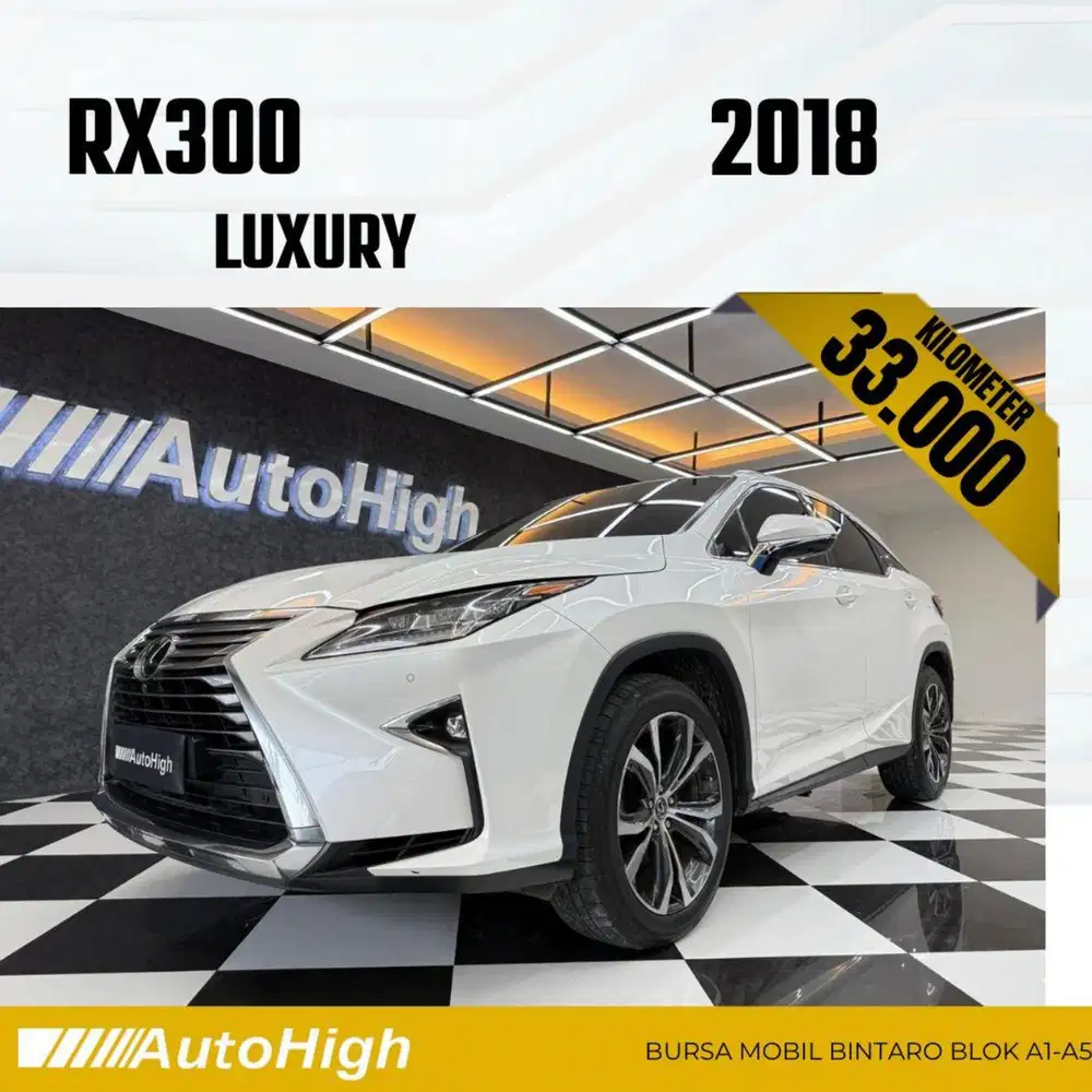 DP10% [Km33.000] RX300 Luxury 2018 White / F-Sport Reg 2020 #AUTOHIGH