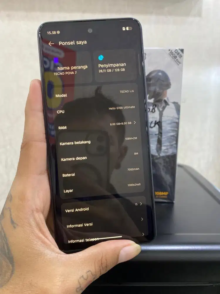 Tecno Pova 7 16/128 Pemakaian 3Minggu