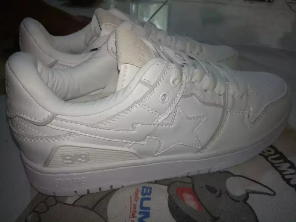 Sepatu sneakers Sultan Top putih langka a bathing ape Bape Original