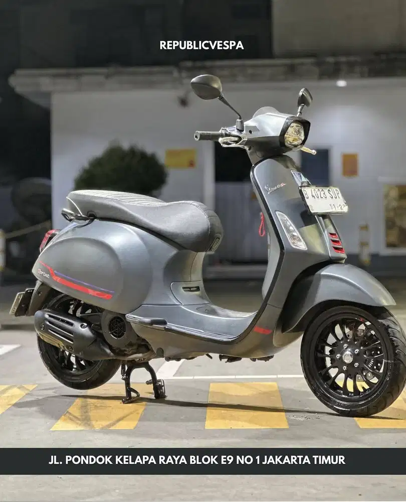 TERMURAH PIAGGIO VESPA SPRINT S150 IGET LED ABS TH 2023 WARNA GREY