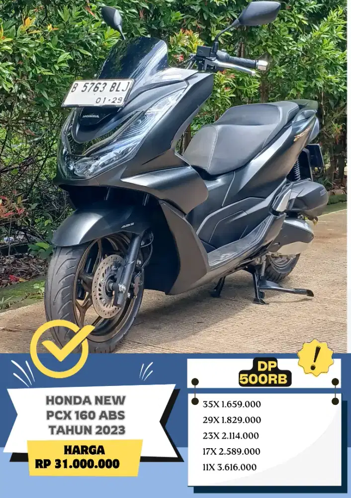 Dp 500rb Honda New PCX 160 ABS Tahun 2023
