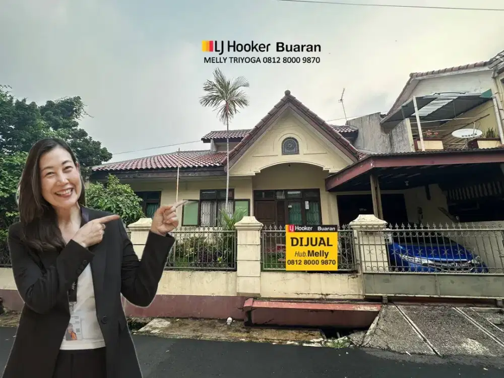 Dijual Rumah Strategis dan Terawat Komplek Cipinang Indah Jakarta Timur