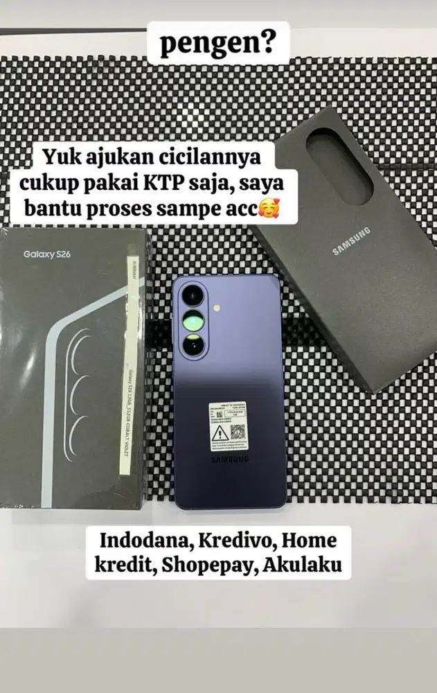 SAMSUNG S26 SERIES CICILAN PAKE KTP SAJA DAN PROMO 0% BUNGA