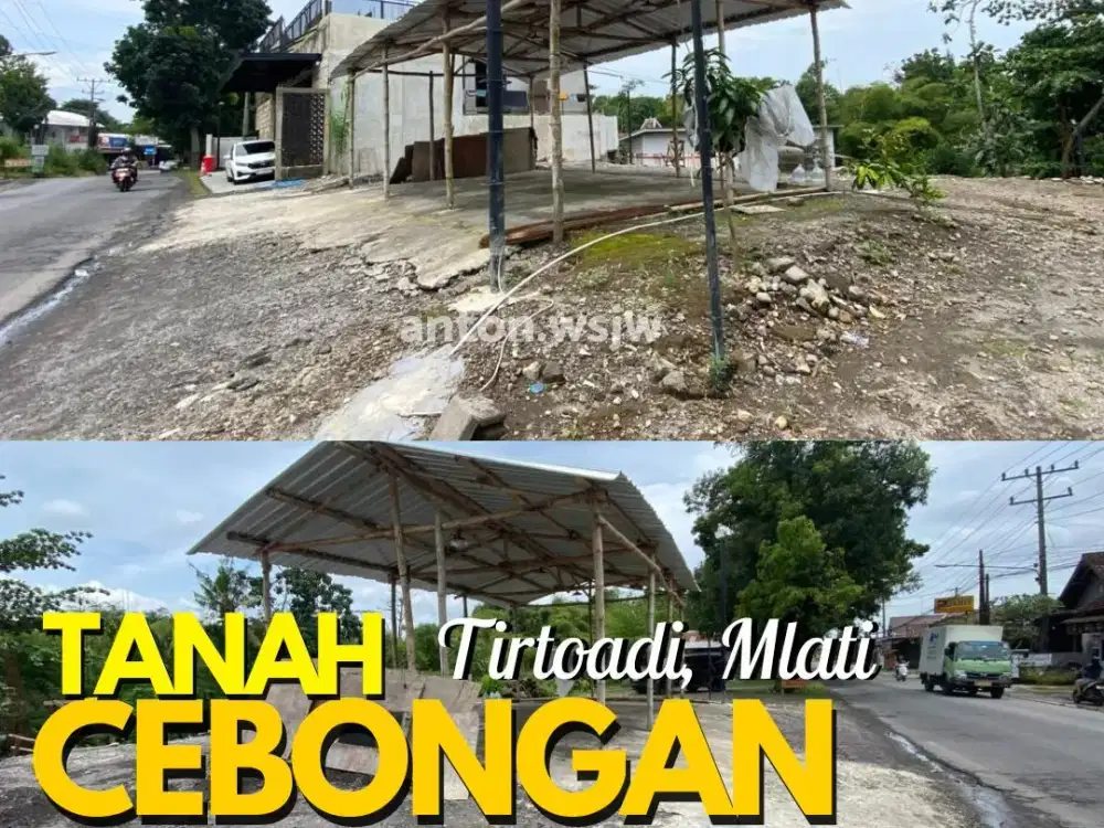 Tanah Strategis Mlati Jogja tepi Jl Sidomoyo Lt 331 m2 l 17 m SHM