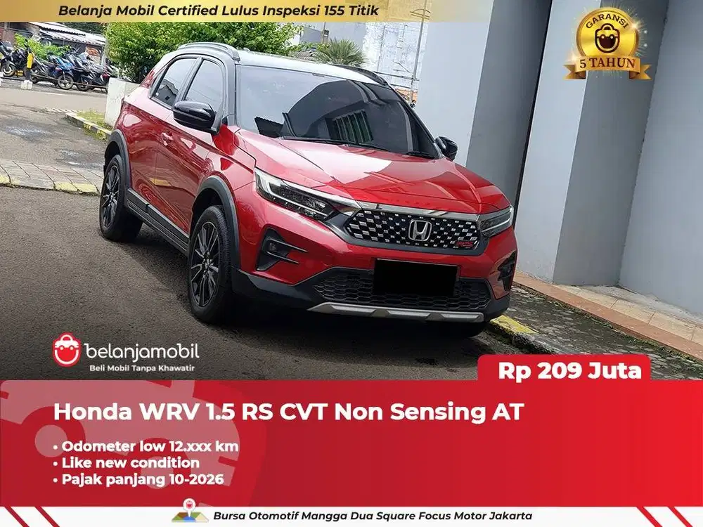 [ LOW KM 12RB ] Honda WR-V WRV WR V 1.5 RS CVT Non Sensing 2023/2024