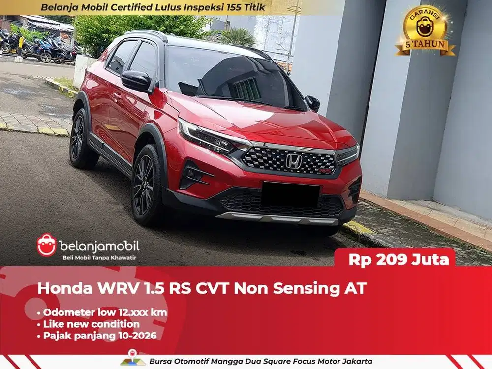 [ LOW KM 12RB ] Honda WR-V WRV WR V 1.5 RS CVT Non Sensing 2023/2024
