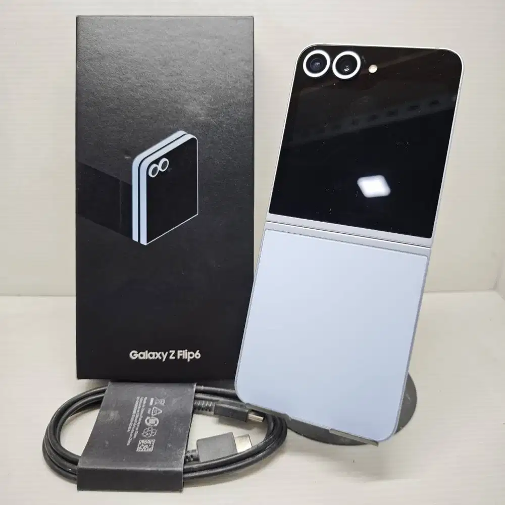 READY STOCK! SAMSUNG GALAXY Z FLIP 6 5G 12/512 BLUE FULLSET  NO MINUS