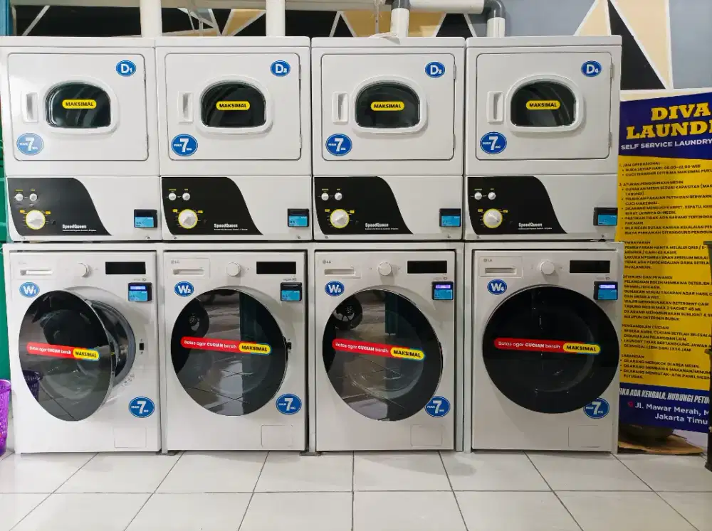 Di cari karyawan Laundry Self service