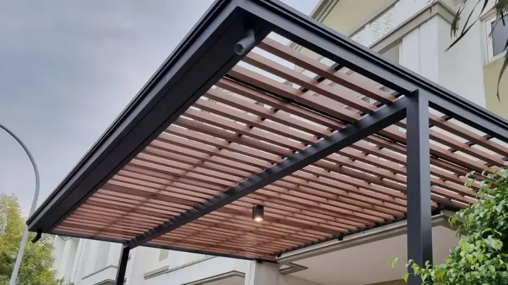 Kanopi Canopy, Tralis, Railing, Tangga, Kitchen Set, Pagar, Atap Baja