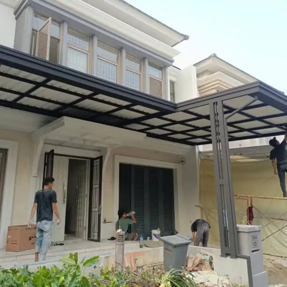 Kanopi Canopy, Tralis, Railing, Tangga, Pagar, Atap Baja, Kitchen Set