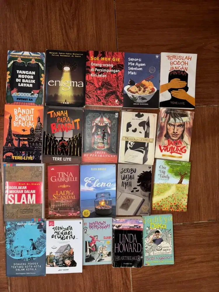 Novel bekas, masih mulus, tinggal pilih