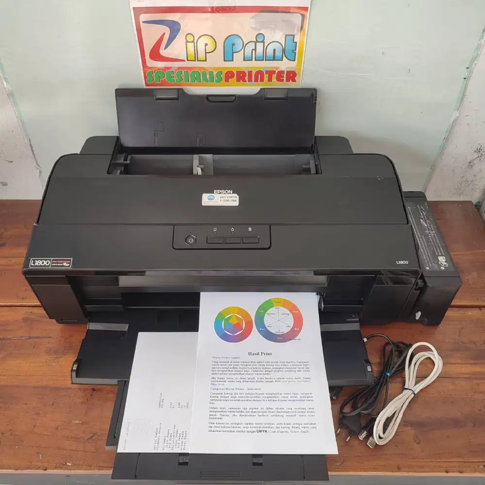 Printer Fhoto A3+ Epson L1800 Nozzle Print Full Mulus