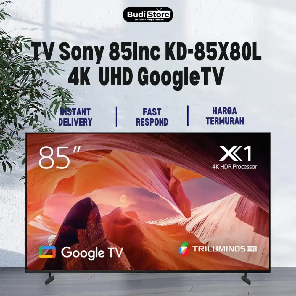 Tv SONY BRAVIA 85INC KD-85X80L GOOGLE TV 4K ULTRA HD