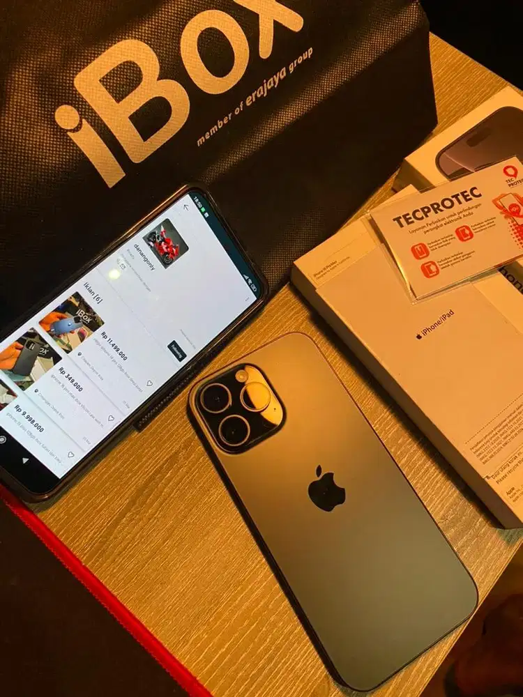 bisa tt iphone 16 pro max 256gb ibox garansi on