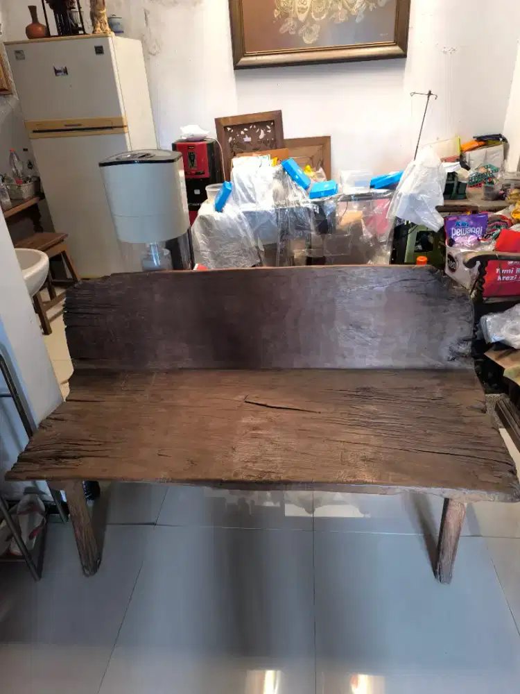 Kursi / Bangku L Primitif satu kayu