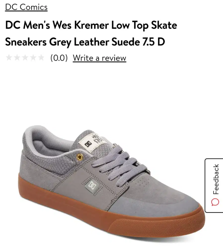 Sepatu DC Original Grey