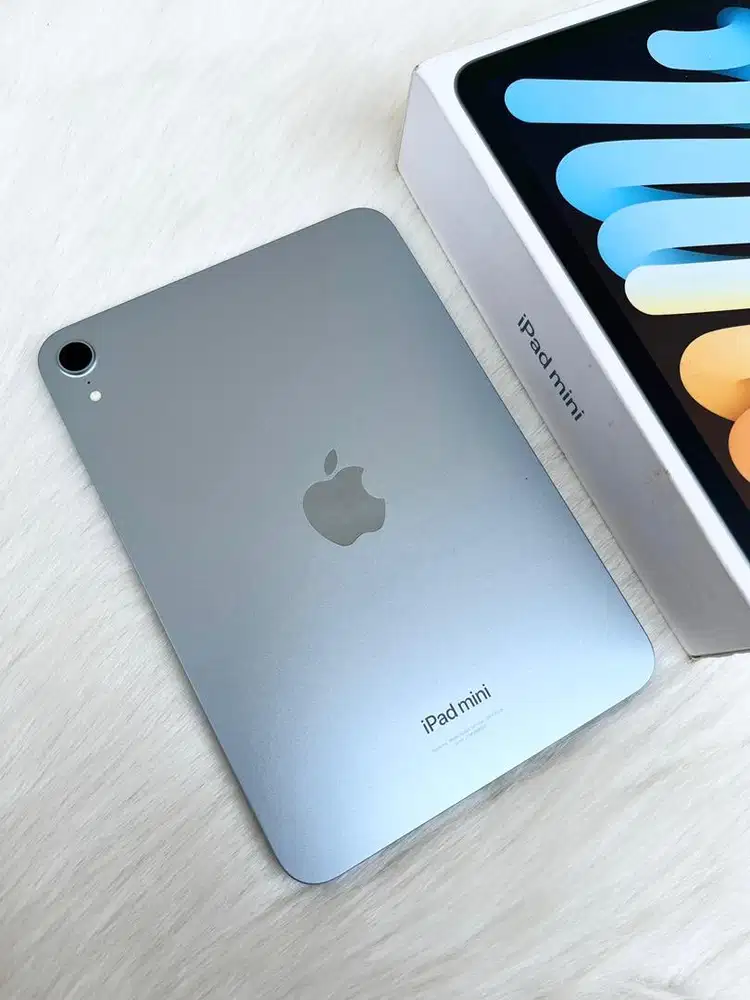 Ipad mini 7 128gb blue, resmi inter original (like new)