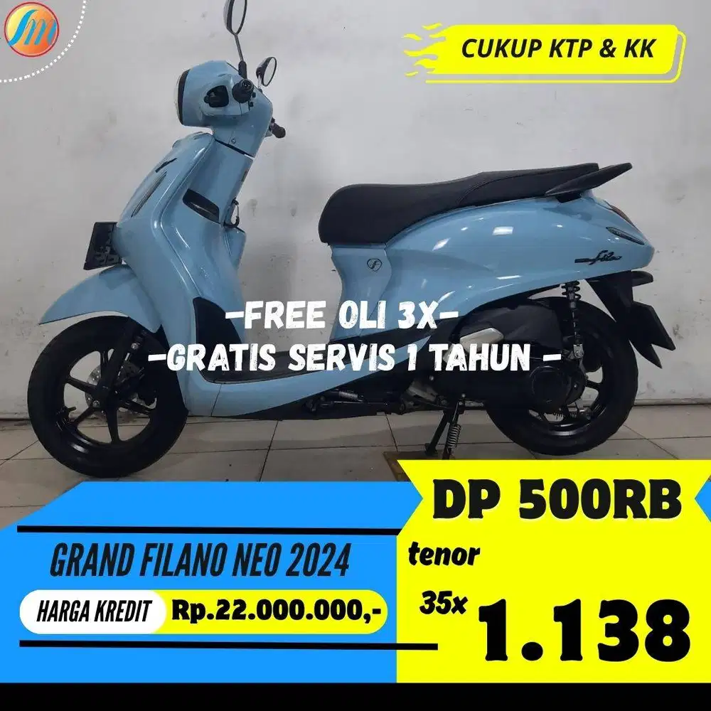 DP CUKUP 500RB YAMAHA GRAND FILANO NEO 2024 ANGSURAN TERJANGKAU