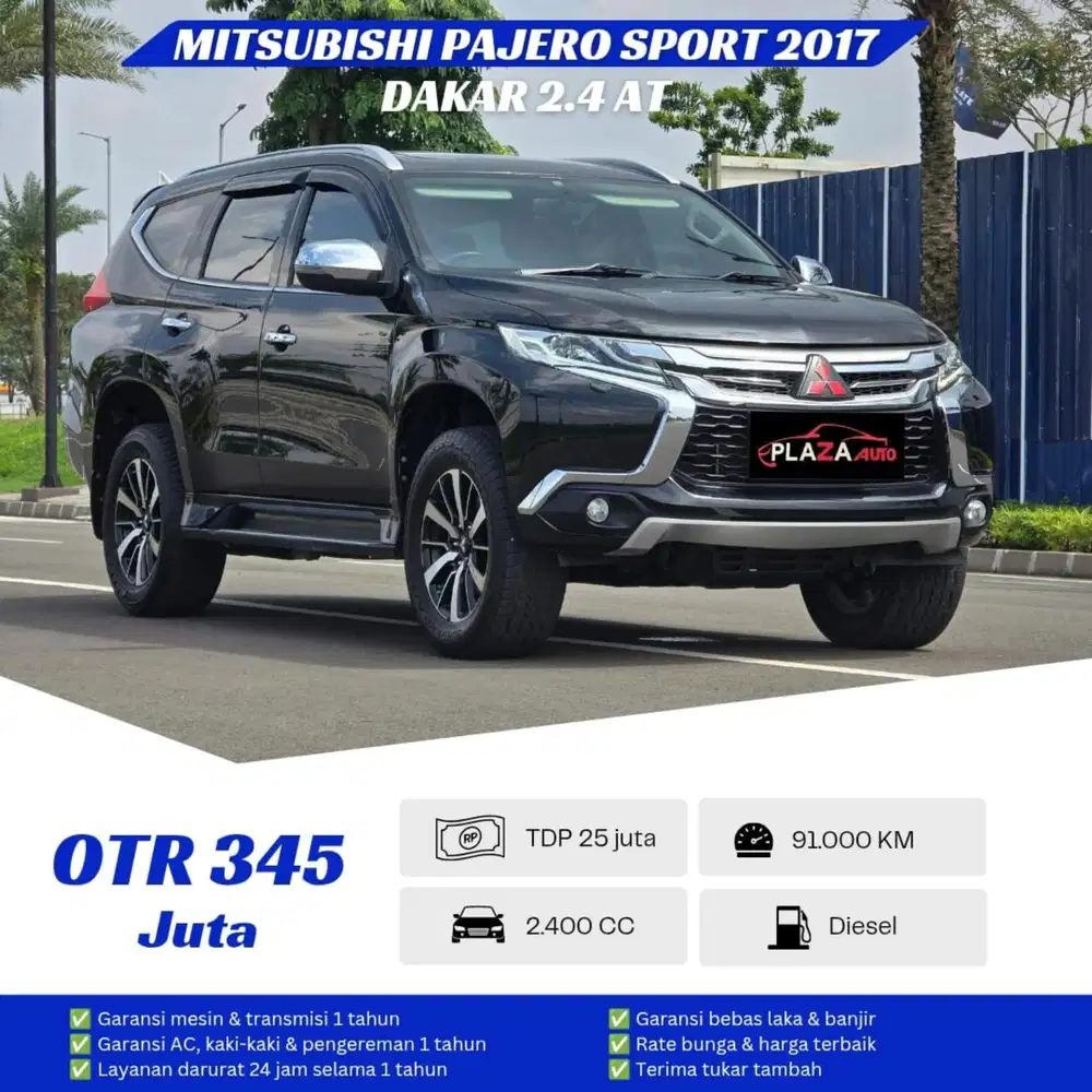 Mitsubishi Pajero Sport 2017
Dakar 2.4 Automatic Ready 2 unit