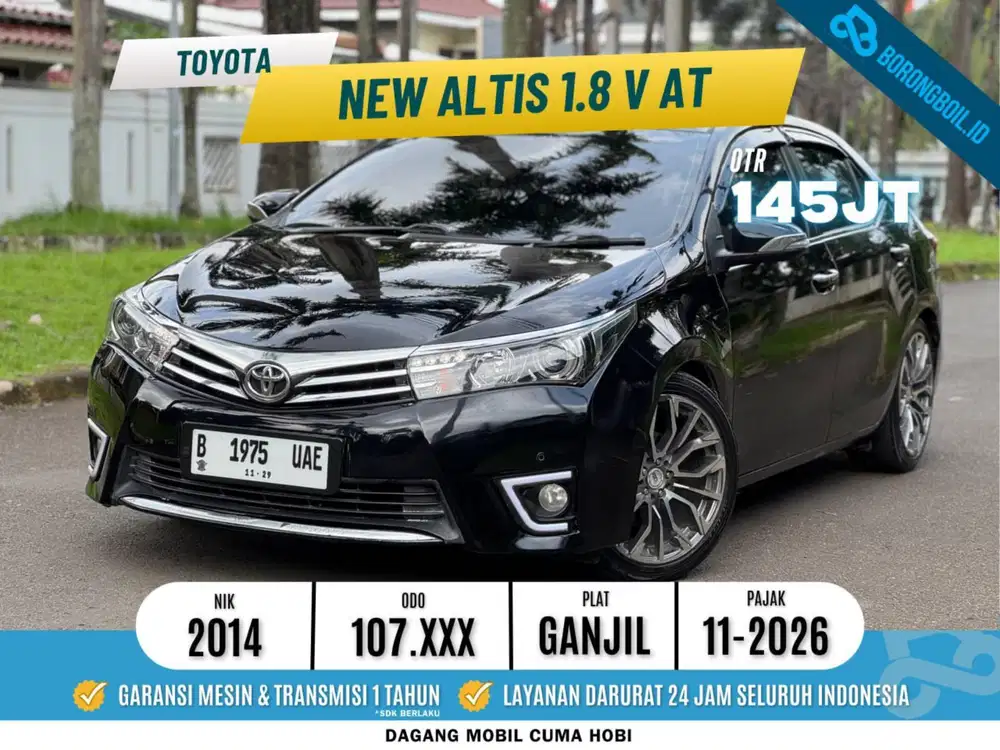 Toyota New Altis V 1.8 AT 2014 Hitam