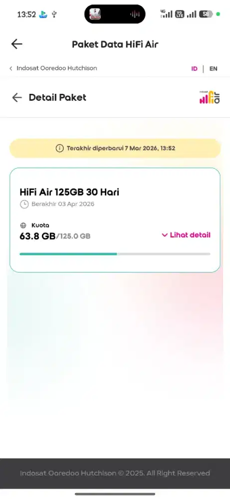 KARTU PERDANA HIFI AIR 60 GB