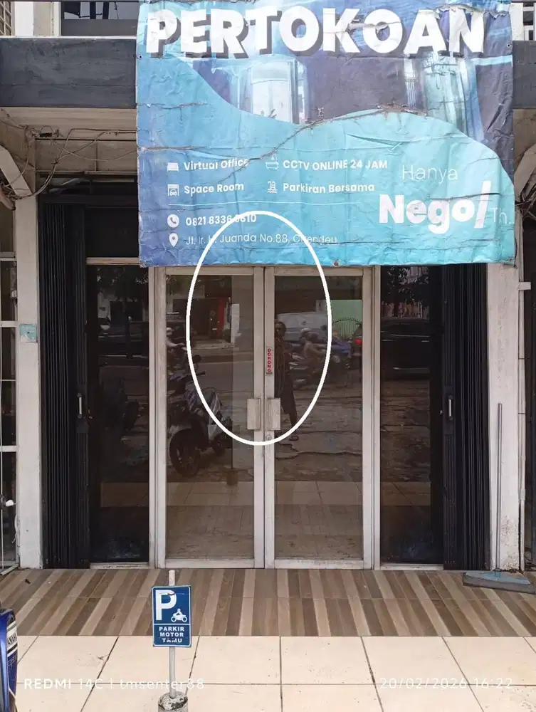 Dikontrakan sewa Toko lantai 1, Kontainer box lantai 2, Kios lantai 1