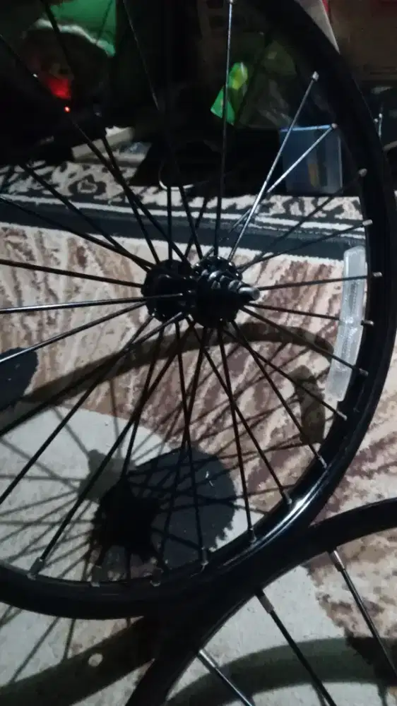 Peleng sepeda uk 20 bahan besi satu set lengkap pakai gir nya