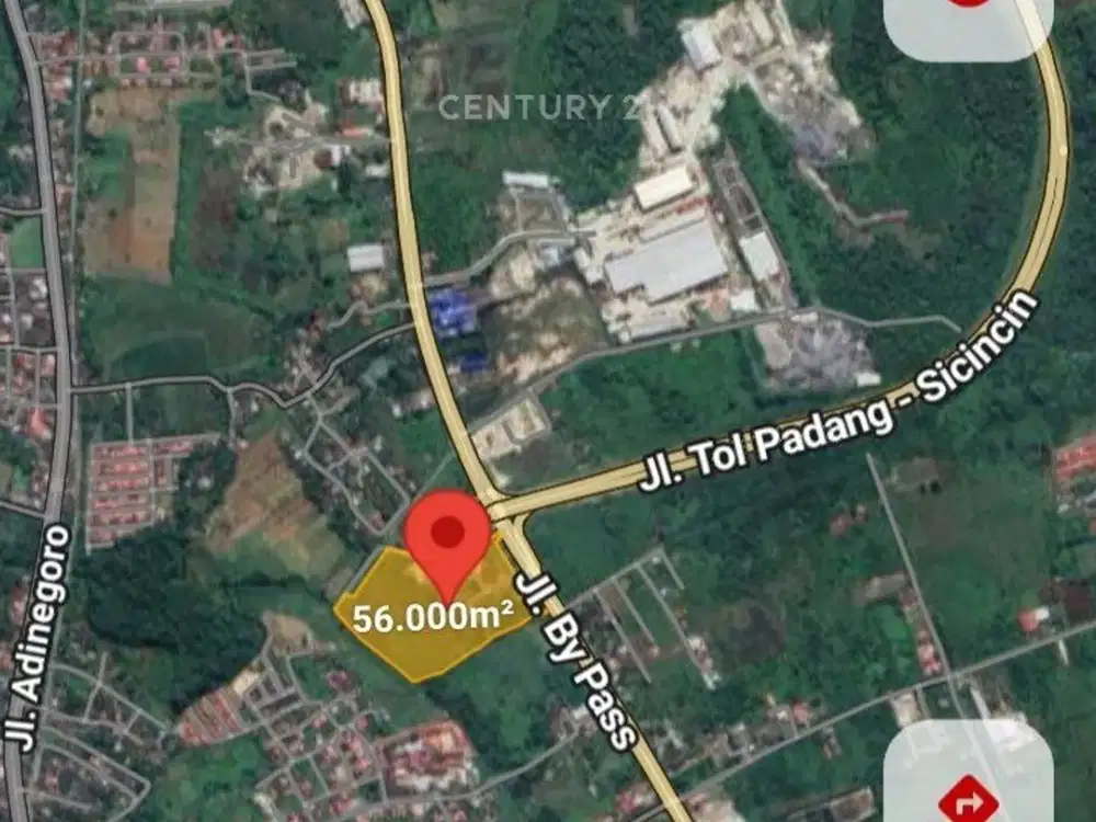 DIJUAL TANAH STRATEGIS TEPI JALAN RAYA BYPASS PADANG