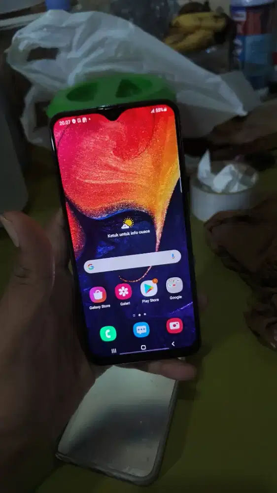 oppo a17k 64gb blue hape charger original