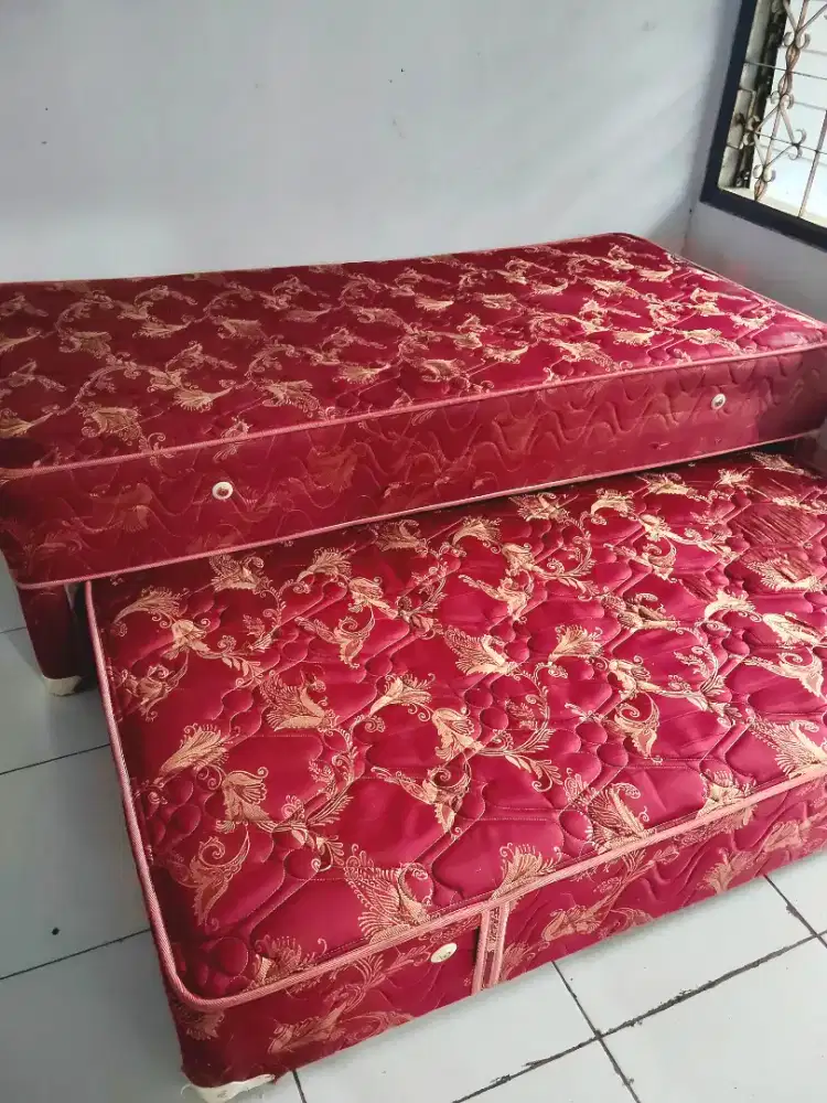 Ranjang Tingkat / spring bed 2in1 / Kasur 2susun / tempat tidur sorong