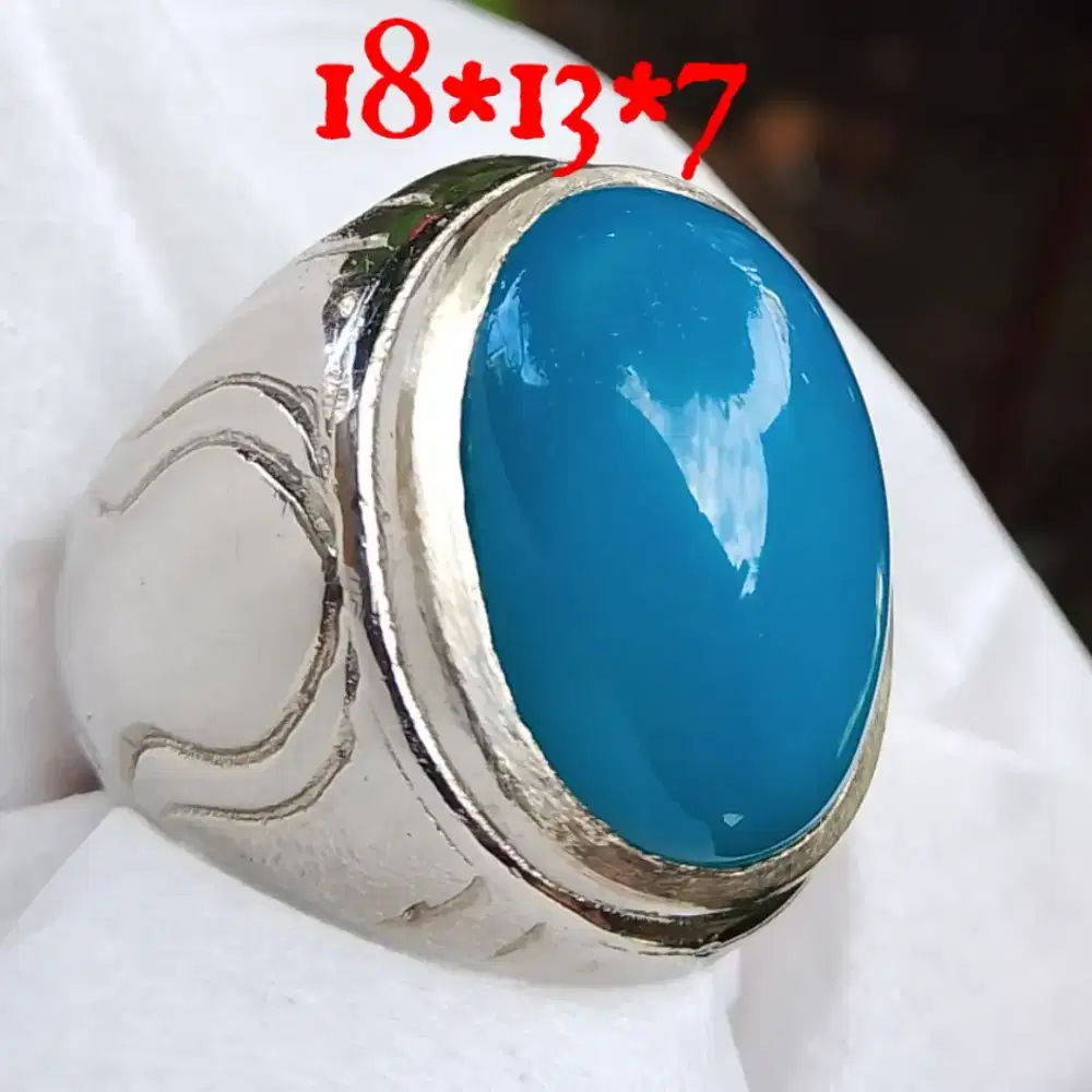 Natural bacan Doko full tembus dim 18mm ring kunsar net harga