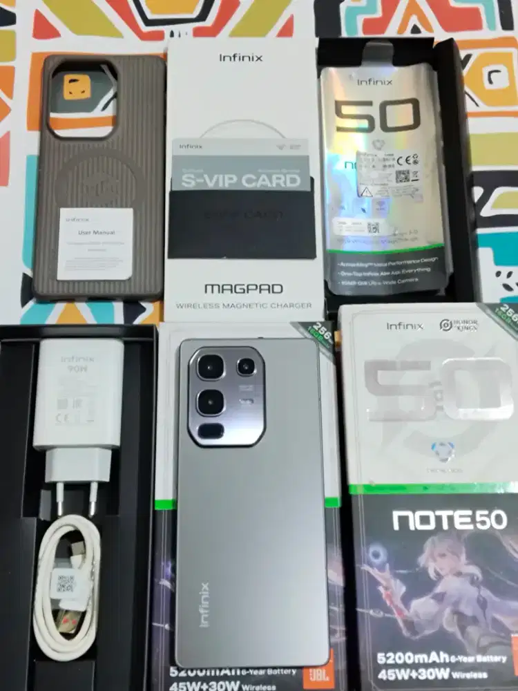 Infinix Note 50 ram 8/256 fullset  mulus no minus