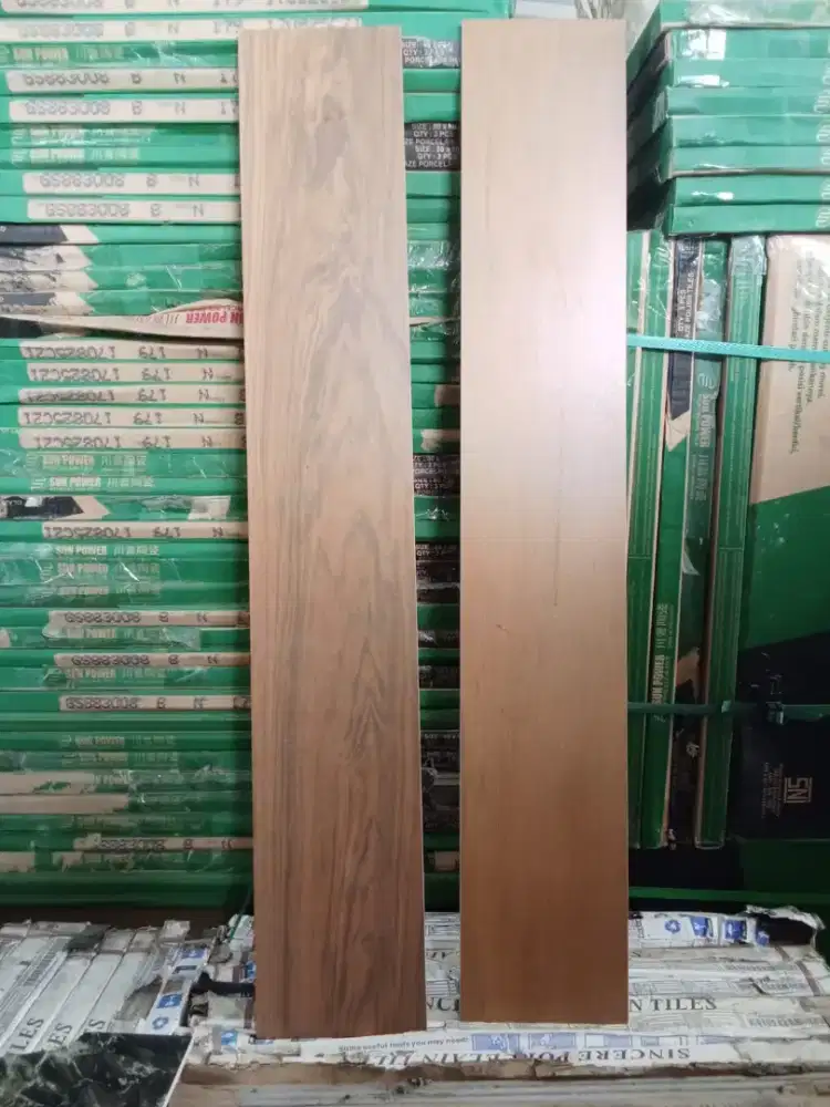 Granit ukuran 15x90 motif kayu