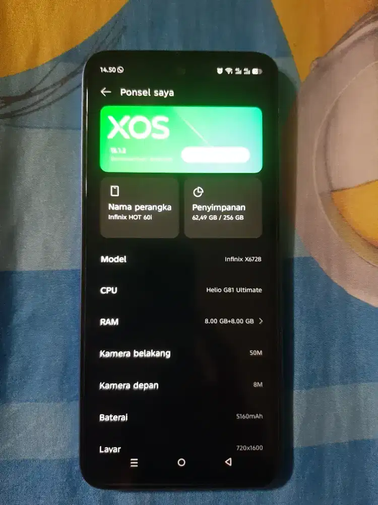 Infinix hot 60i 8+8/256