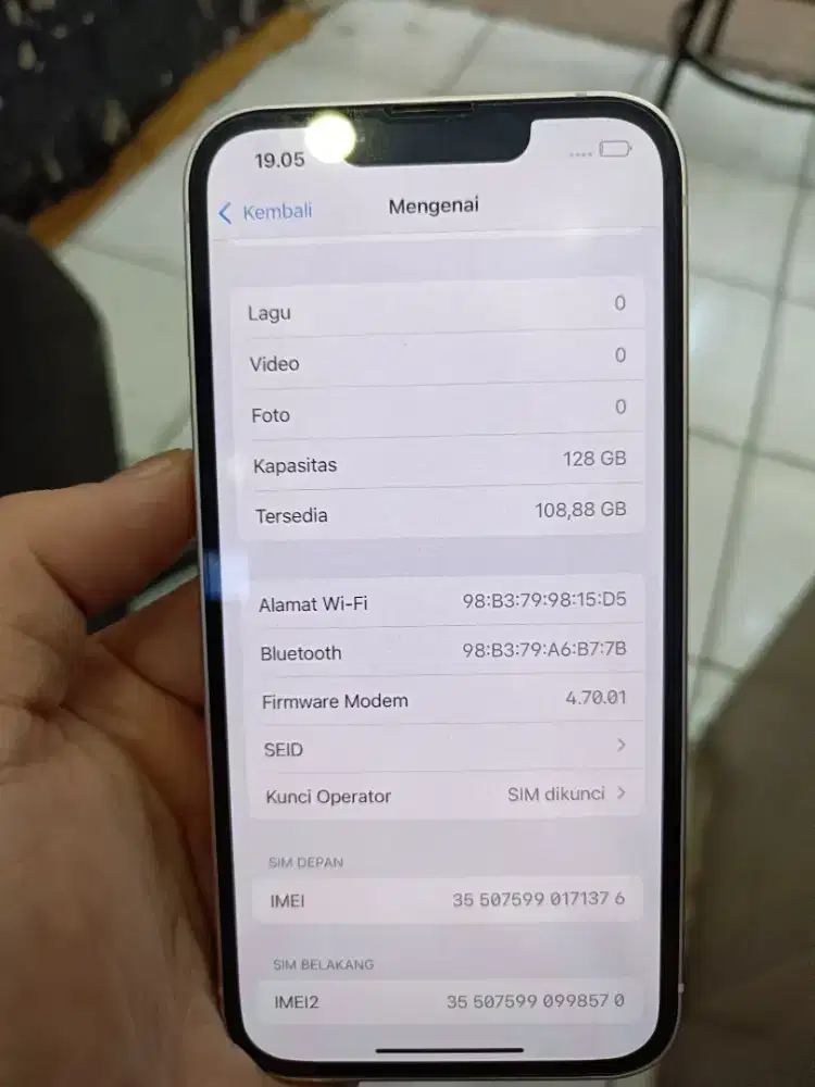iPhone 13 128gb 5G batangan mulus istimewa Wifi Only!!