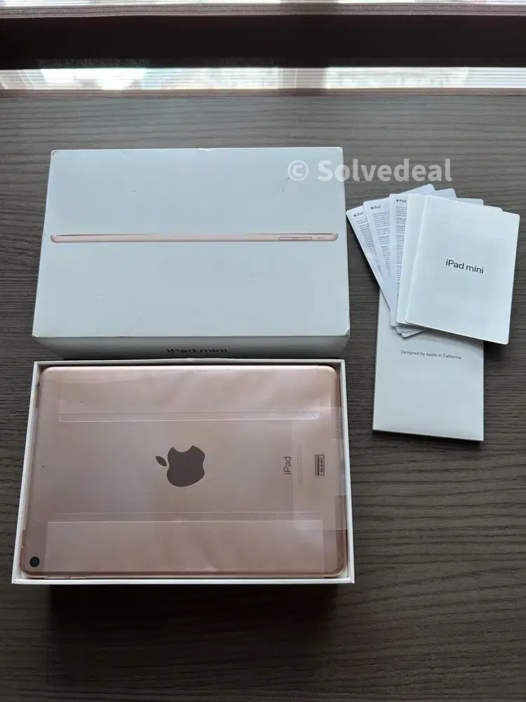 iPad Mini 5 64GB Ibox Gold — Mulus Fullset + Bonus Case