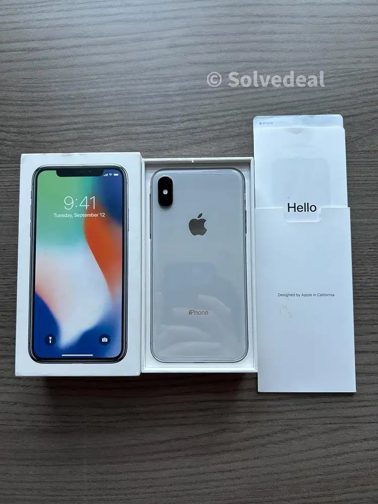iPhone X White — Mulus Fungsi Normal + Bonus